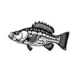 Black Crappie Animal Icon