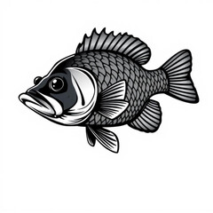 Black Crappie Animal Icon