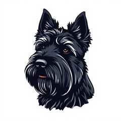Black Russian Terrier Animal Portrait