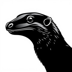 Black Throat Monitor Animal Portrait