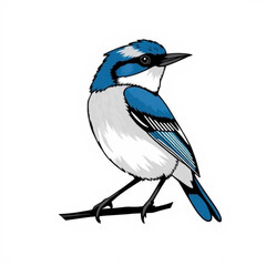 Blue Tanager in Blue Grey Animation