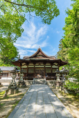 Fototapeta premium 吉香神社 拝殿 山口県岩国市