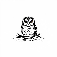 Burrowing Owl Animal Icon