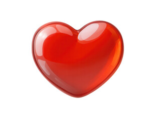 Fototapeta premium Shiny Red Heart Symbol Love Romance Valentine's Day Graphic Design Element