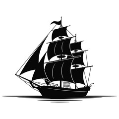 sailing ship silhouette