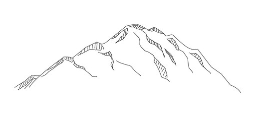 Mountain sketch outline.eps