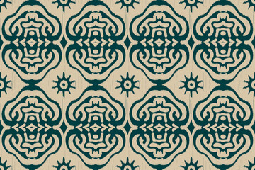 Ethnic abstract floral background art.Ikat abstract background art. Ethnic tribal, boho seamless wallpaper. Motif ethnic, handmade, beautiful Ikat art. Ideal for rugs, wallpapers, textile


