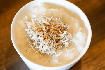 Japanese Grated Daikon with Dried Whitebait
