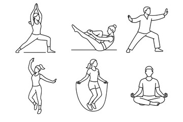 Workout and Fitness Poses