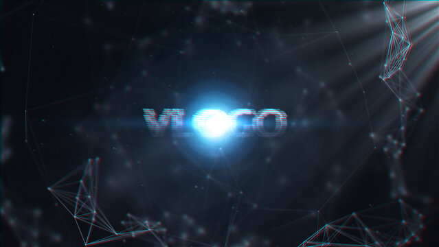 Glitch Network Logo or Text Intro