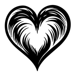 Spiked Flame Heart – Intense Tribal Passion Symbol

