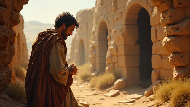 Prodigal son. An obedient son who later strayed from his family's values.
