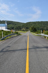 Fototapeta premium A road in summer Lake Baker, N.B. Canada