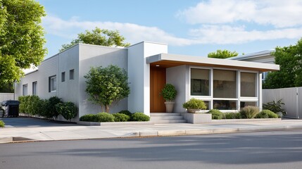 modern house with a simple and minimalist design