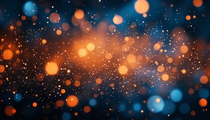 Fototapeta premium Abstract Luminous Bokeh Lights in Motion A Futuristic Blend of Colors and High Intensity Contrast