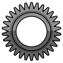 gear wheels isolated on white