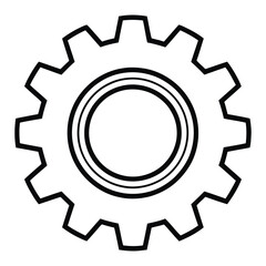 gear icon vector illustration
