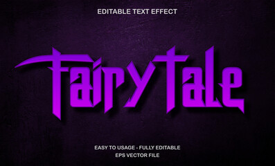 Fairytale text effect - purple magical storybook style font