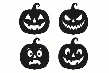halloween pumpkin set