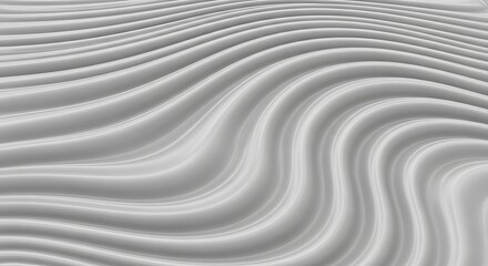 Abstract gray wavy pattern, smooth flowing lines, creating a dynamic visual effect.
