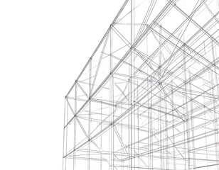 Architectural blueprint of a building