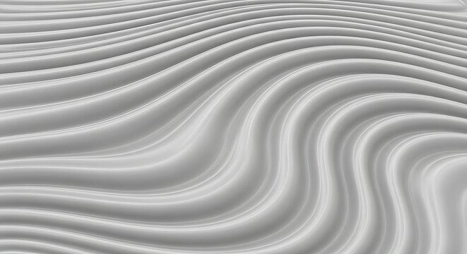 Abstract gray wavy pattern, smooth flowing lines, creating a dynamic visual effect.