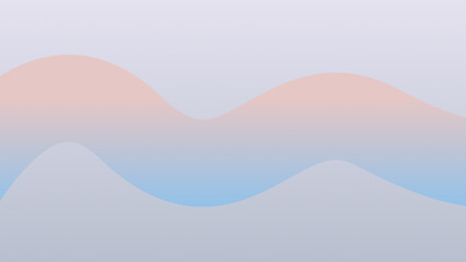 Fototapeta premium Abstract Gradient Waves: Soft Pastel Colors, Minimalist Design, Serene Background
