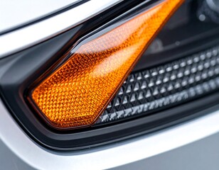 Close-up of a car's turn signal