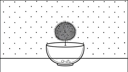 Ornamental plant in bowl