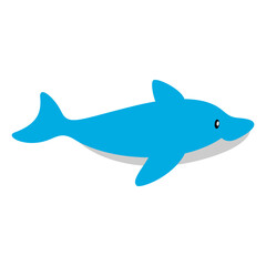 Cute dolphin vector icon. Cute sea animals illustration sign. sea animals symbol. Sea life logo. dolphin web icon.