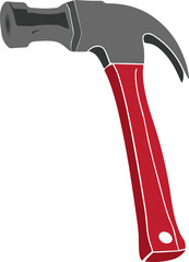 Claw Hammer Colorful Vector Illustration Design (Version: 03)