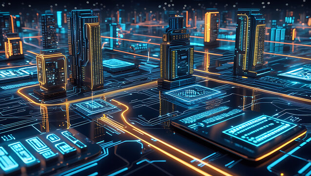 electronic circuit board with processor