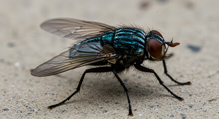 Obraz premium Fly isolated on white 