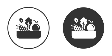 Vegetable icon. filled flat sign for mobile concept. Symbol, logo illustration.