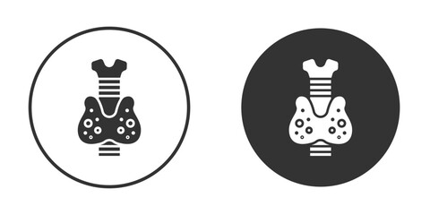 Thyroid icon. filled flat sign for mobile concept. Symbol, logo illustration.