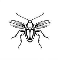 American Cockroach Illustration