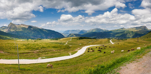 Hiking near Cima Costazza and Baita Segantini - Italy