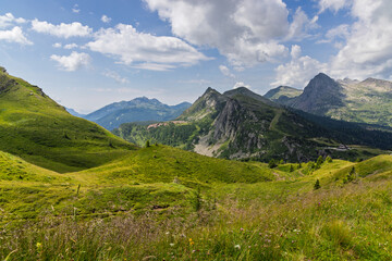 Hiking near Cima Costazza and Baita Segantini - Italy