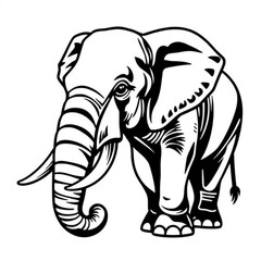Asian Elephant Animal Icon