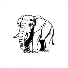 Asian Elephant Animal Icon