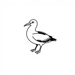 Black Albatross Animal Icon