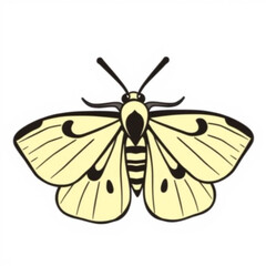 Black Apple Moth Animal Icon