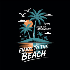 Nature typography vector t-shirt design print