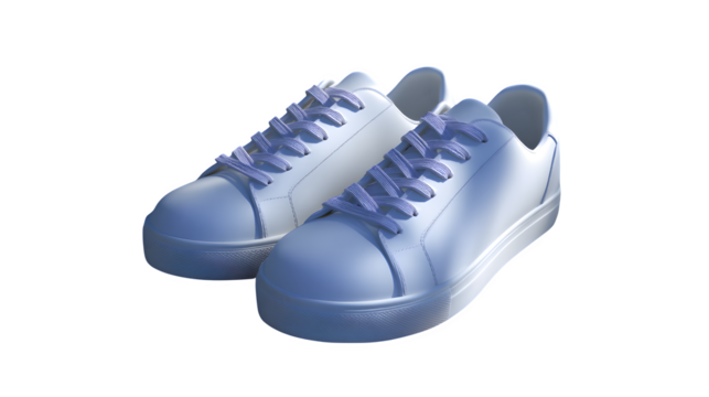 Modern white men? sneakers with rubber soles, floating shadow on white, minimal style,