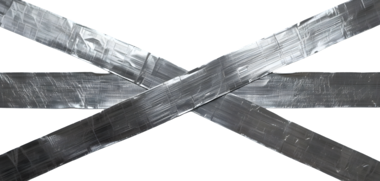 Paper masking tapes in neutral tones (beige, cream, light brown), standing upright in a triangle layout on white background