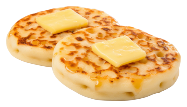 PNG Crumpet bread food
