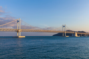 Obraz premium Gwangandaegyo bridge, Busan, South Korea