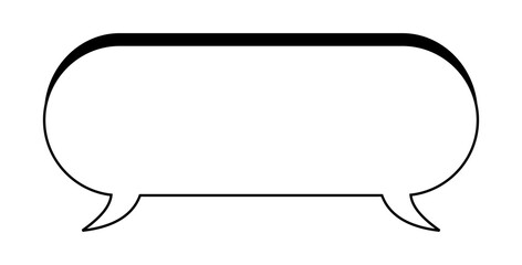 Double point long speech bubble icon transparent PNG