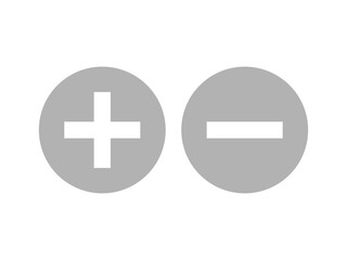 plus and minus button icon