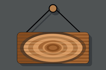 Digital illustration of a rectangular wooden object with vibrant colors